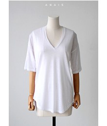 Natural Linen Tee Fully cool and unobtrusive ~ Stylish and slim fits