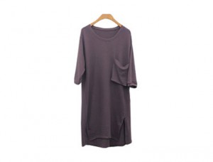 Box pocket long t Dress and Long tee ~ Stock