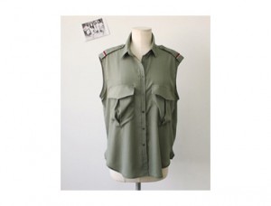 Strap BL epaulet blouse