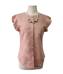 Sisl * st Linen Blouse It looks slim with a waist line in it ~