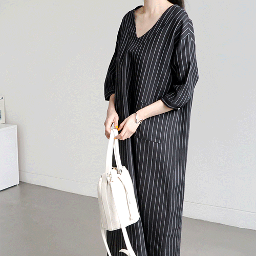 Dell striped linen dress - 2c