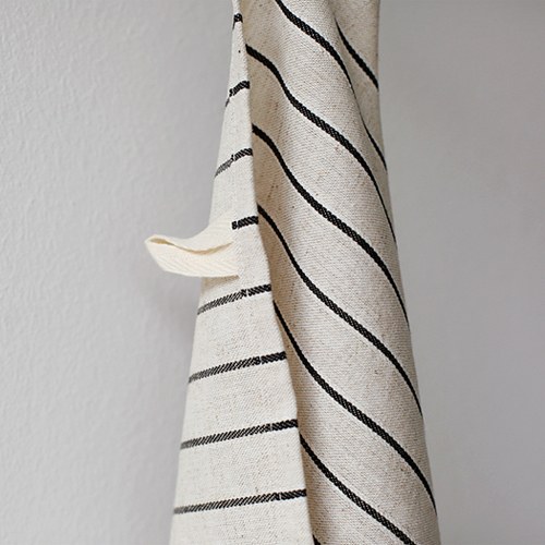 Stripe linen Tea Towel