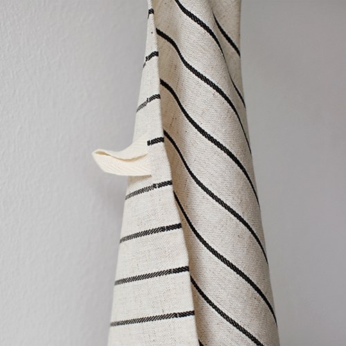 Stripe linen Tea Towel