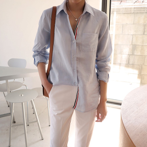 Tape Linen Shirt