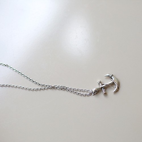 Anchor Silver Necklace