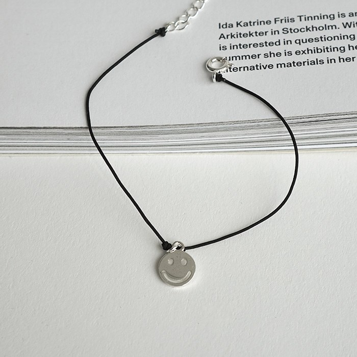 Black Line Silver Smile bracelet