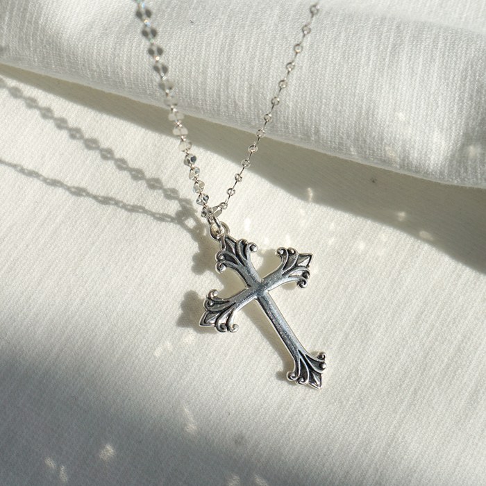 Vintage Silver Cross Pendant