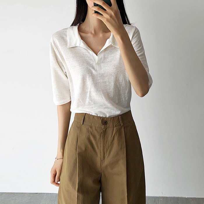 Collar Linen Tee