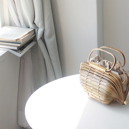 Circle Rattan bamboo bag