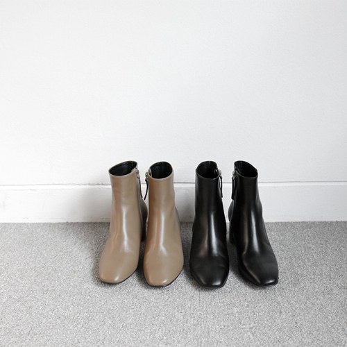 Terra wood heel ankle boots -  2c