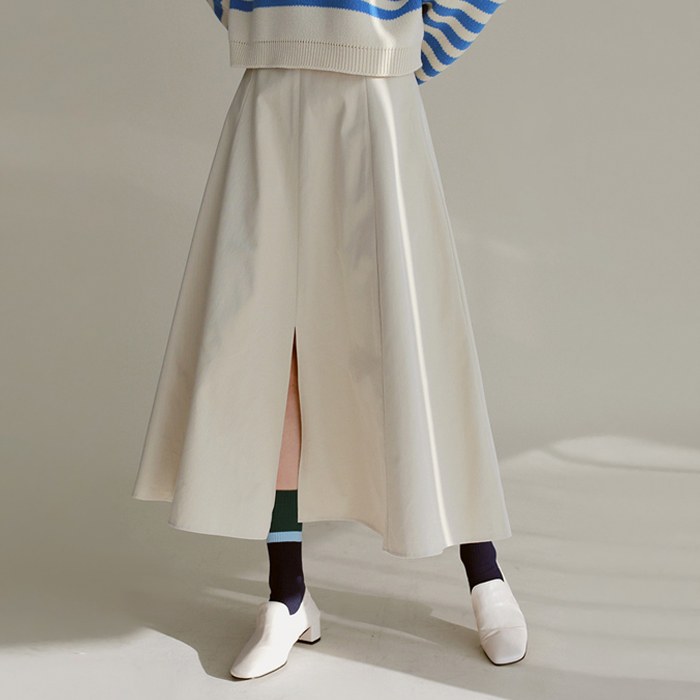 Slit A-Line Skirt
