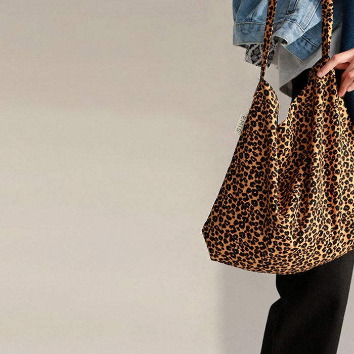 Leopard print eco bag