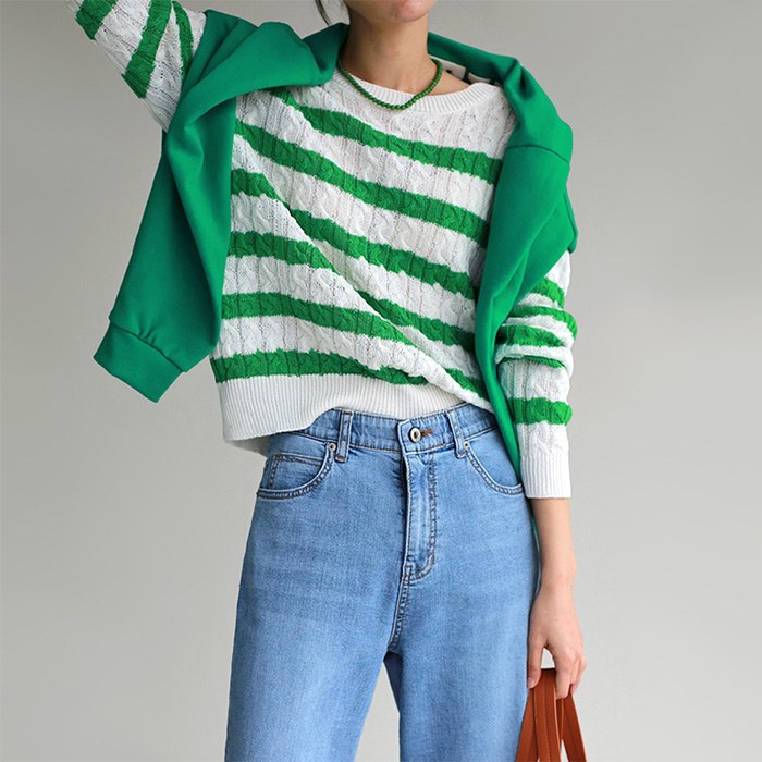 Ray Stripe Knit Top