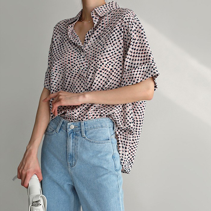 Lila Print Shirt