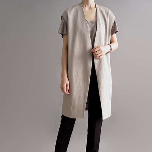 Loe linen vest - 3c