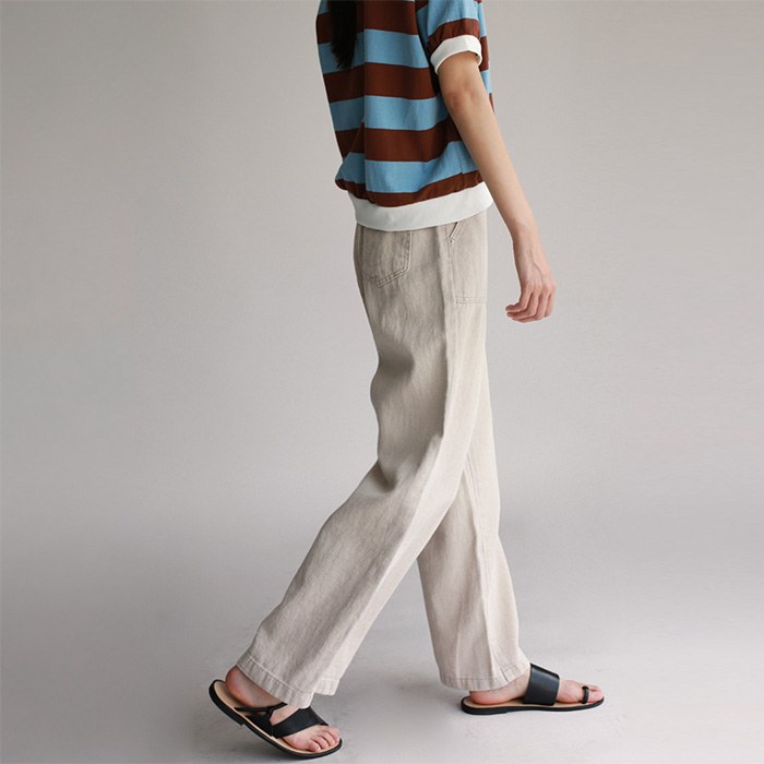 Linen boy pants