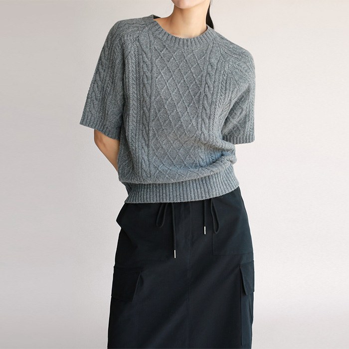 Renee Half-Sleeve Knit Top