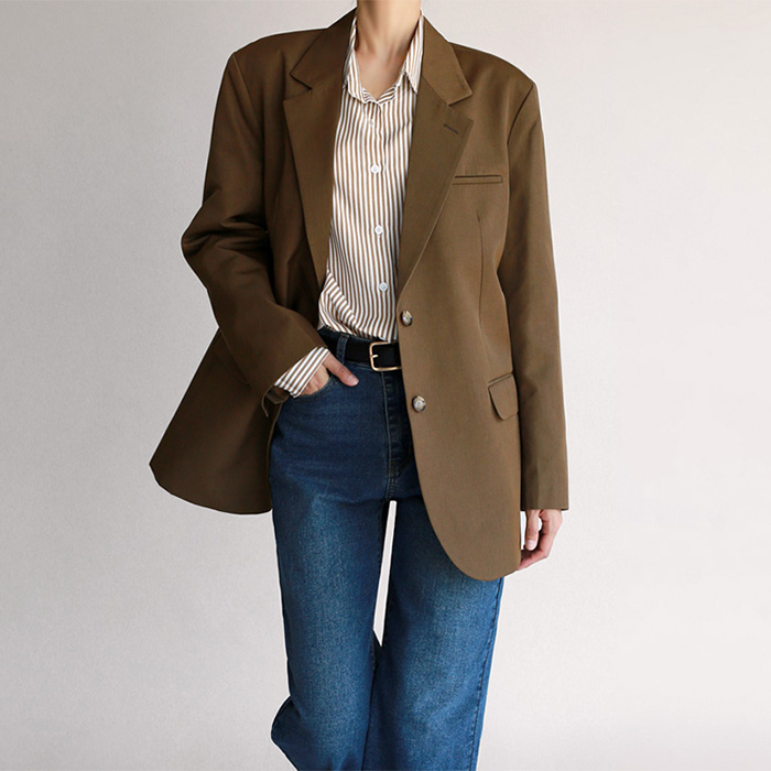 Sand Single Brest Jacket