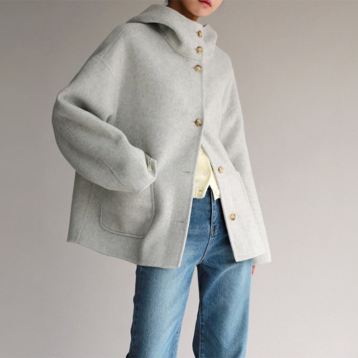 Hoodie Handmade Half Coat