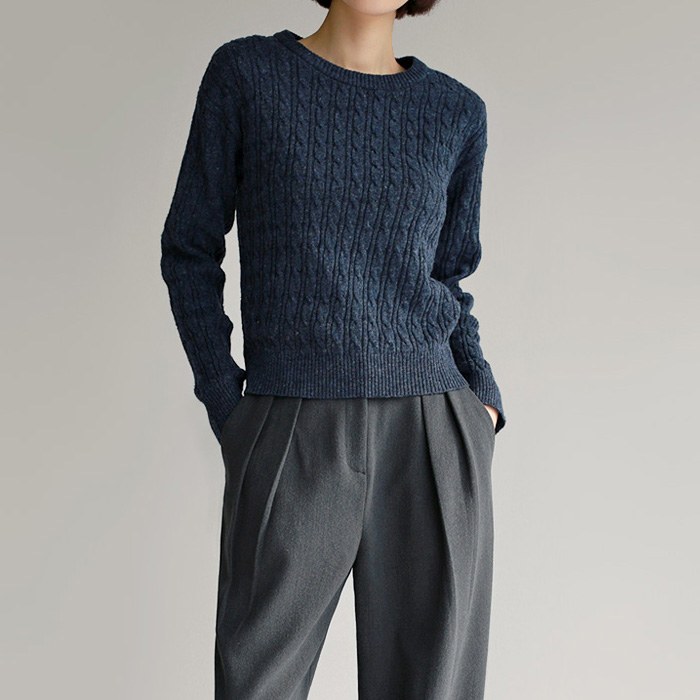 Blend Cable Knit Top