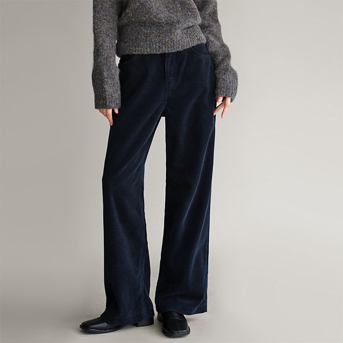 French Wide Corduroy Pants