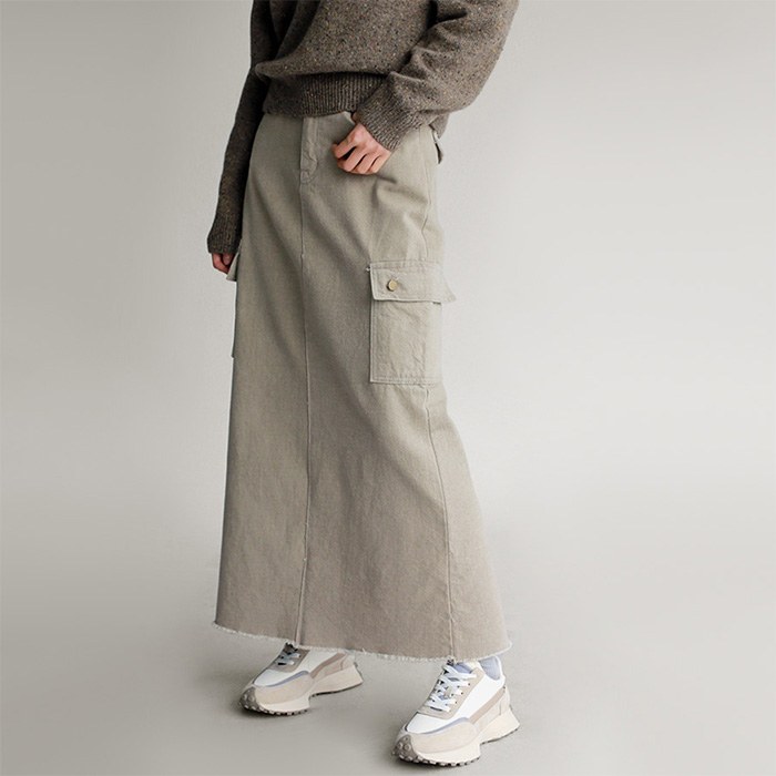 Napping Cargo Maxi Skirt