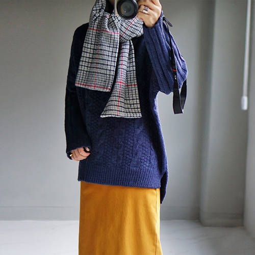 Warner Check Padding muffler -2c