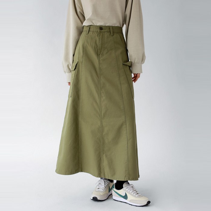 Cargo long skirt