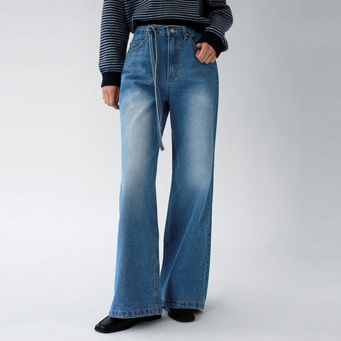 Loop wide denim