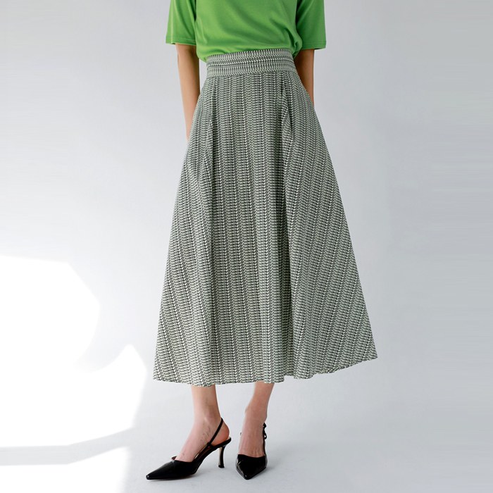 Clothing pin flared skirt