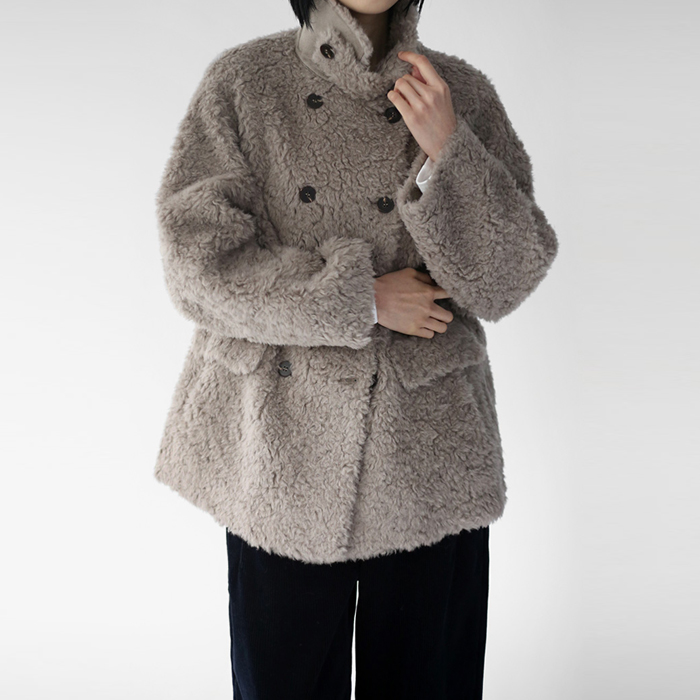 [Weekend New Arrivals - 10% Off] Double Real Wool Half Coat