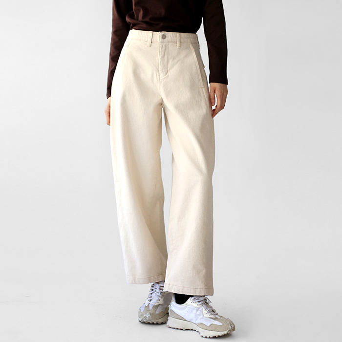 [Weekday New Arrivals - 7% Off] Back Pocket 9-length Baggy Pants