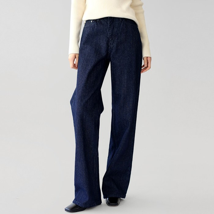 Canon wide denim pants