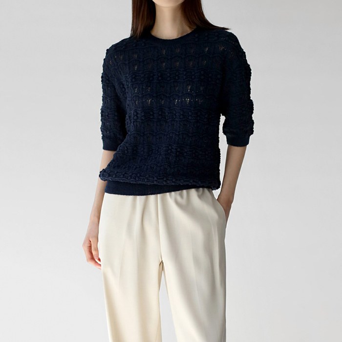 5bu sleeve powder knit top