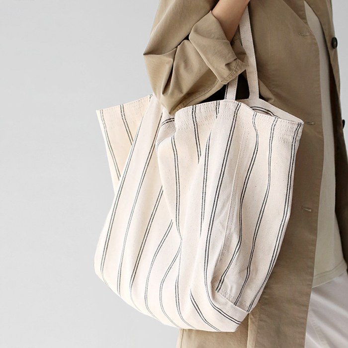 Natural Stripe Eco Bag