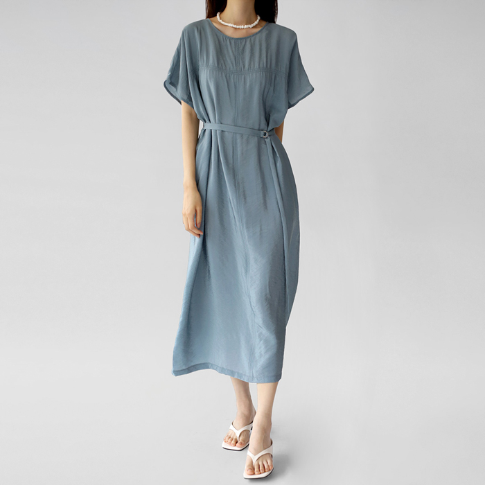 Silky long one-piece