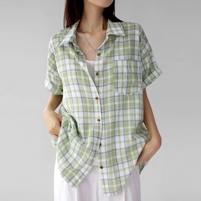 Eddie check long shirt