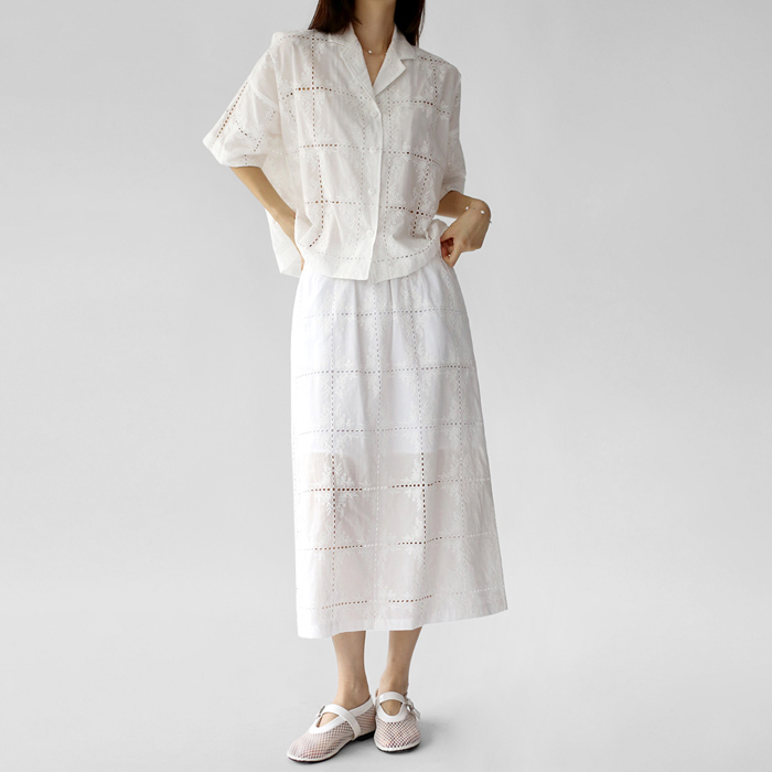 NEW 5% Nicole Embroidery Skirt