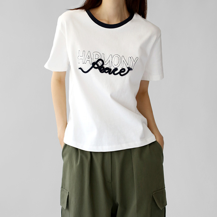 Harmony color blocking tee