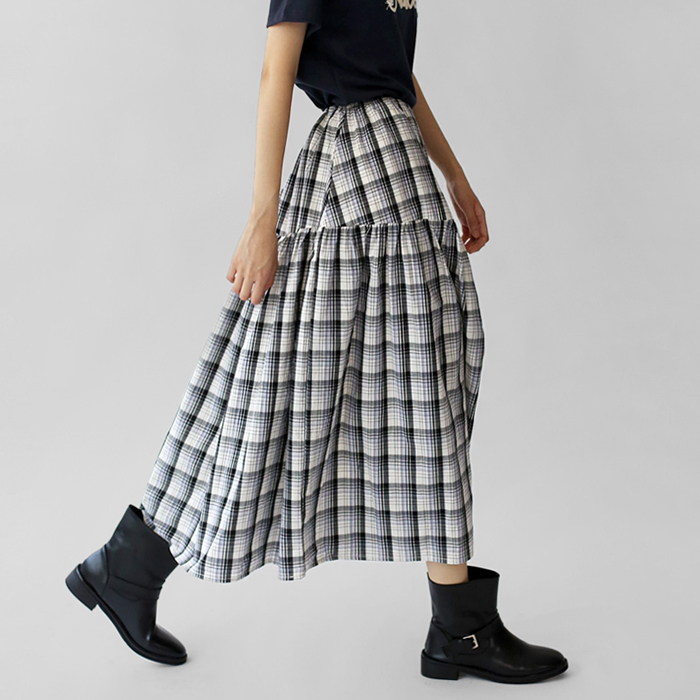 String check skirt