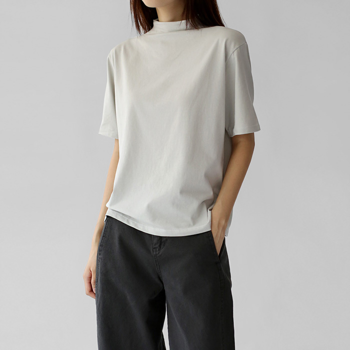 Overneck half-sleeve Tee