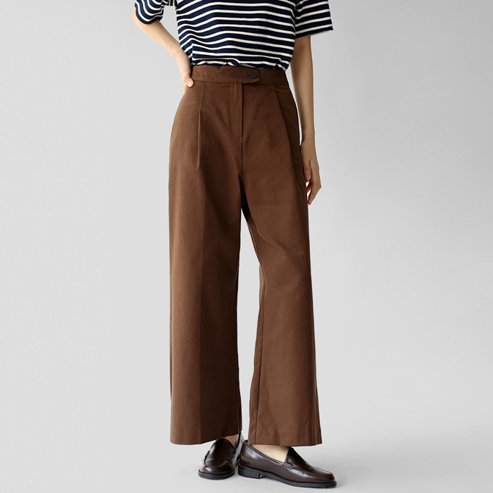 Straight wide leg pants