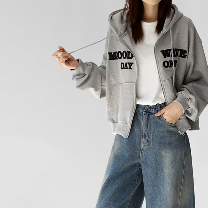Mood Wave Zip-Up Hoodie