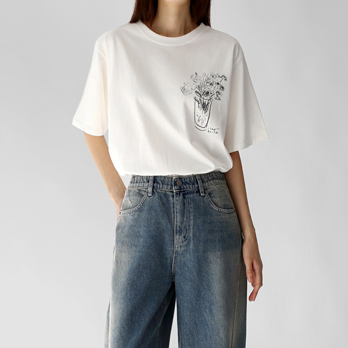 Base Flower Long T-shirt