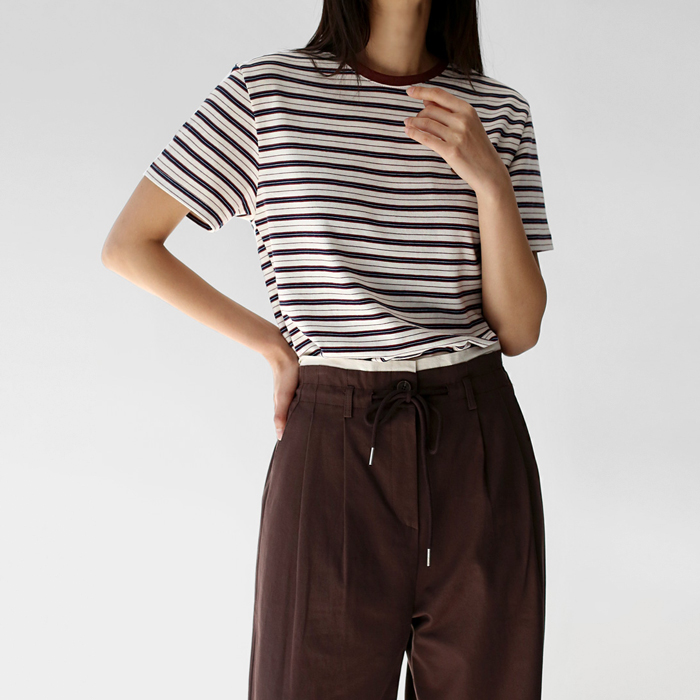 [FW New Arrival 5% Off] Hepburn Stripe Tee