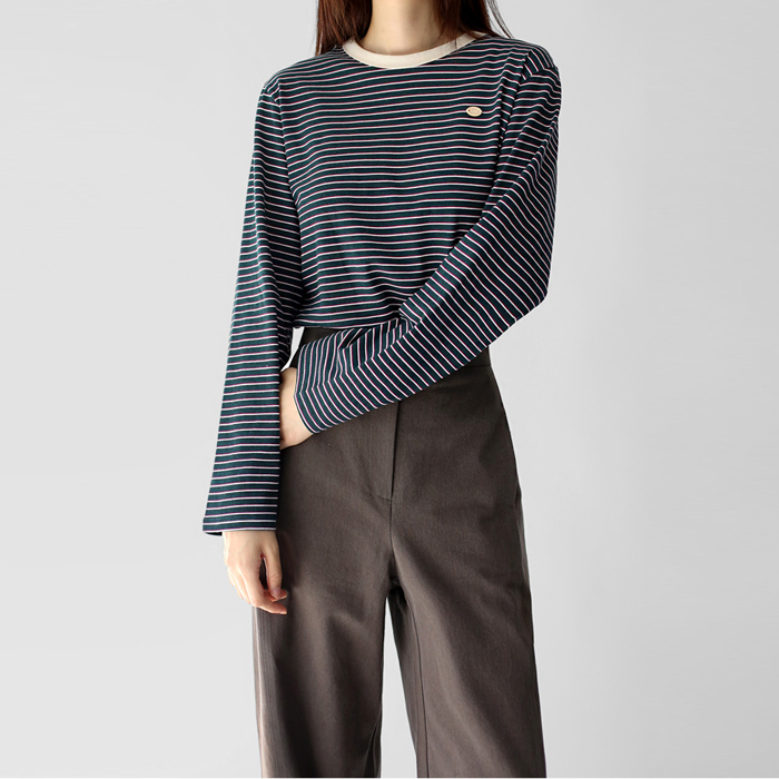 [FW New Arrival 5% Off] Wappen Stripe Tee