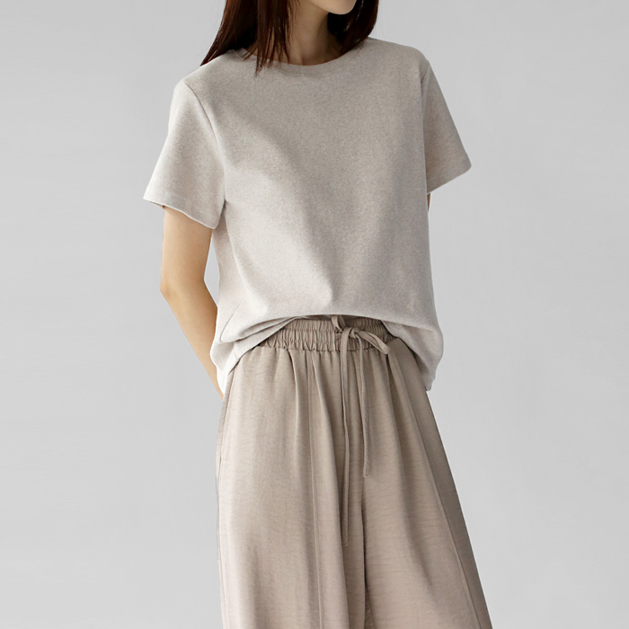 [FW New Arrival 5% Off] Peach Thick Half Tee