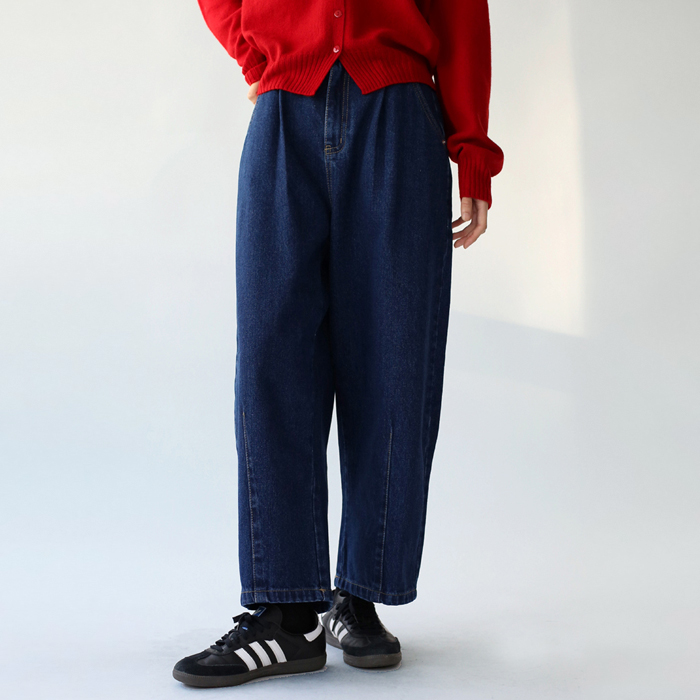 [FW New Arrival 5% Off] Barrel Back Banding Denim Pants