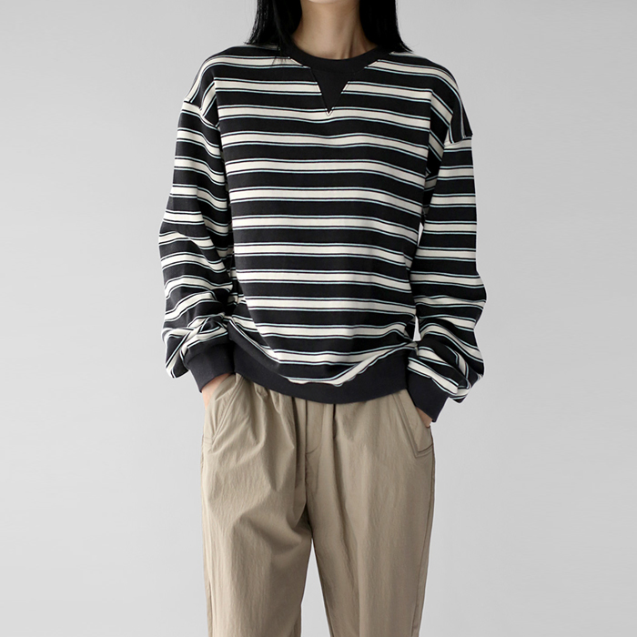 Stella Stripe Man-to-Man
