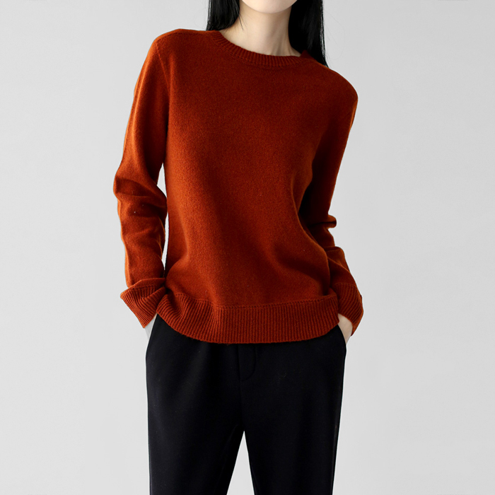 [FW New Arrival 5% Off] Holga Round Wool Knit Top